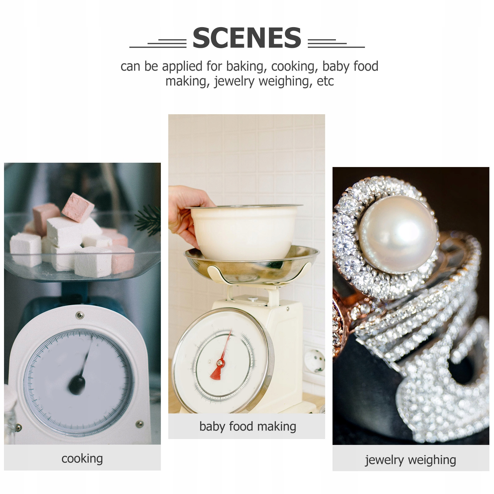 NARZĘDZIA MECHANICZNE CYFROWA WAGA ŻYWNOŚCIOWA WIOSNA DO PIECZENIA Materiał tworzywo sztuczne