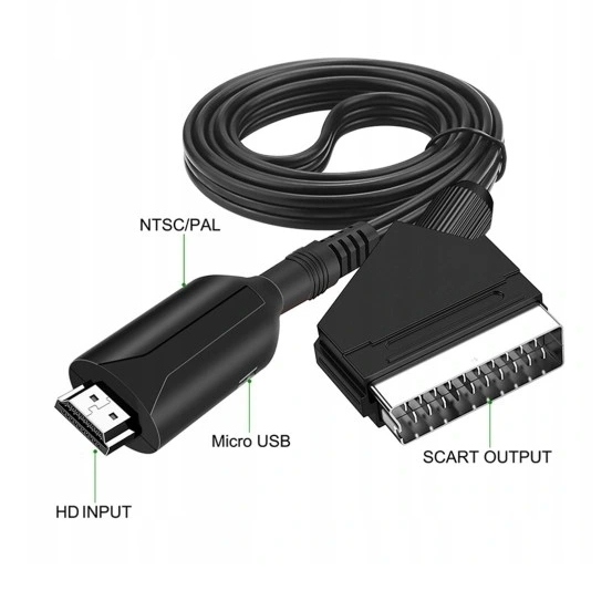 HDMI-kompatybilny Z Adapterem Scart Silikonowy Producent inny
