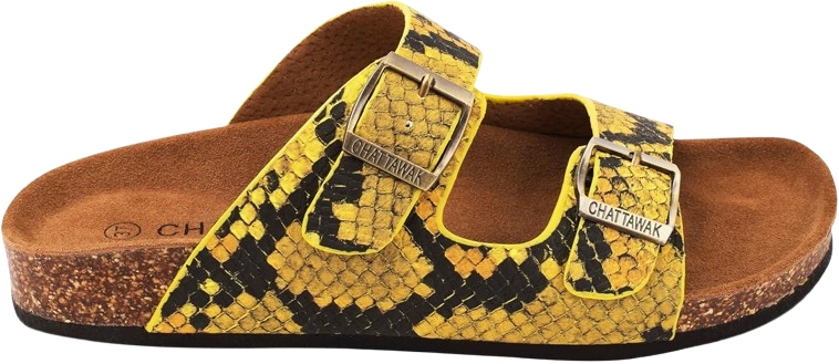 Chattawak Nazouváky S Žlutočerným Vzorem A Sponami 37 J1A