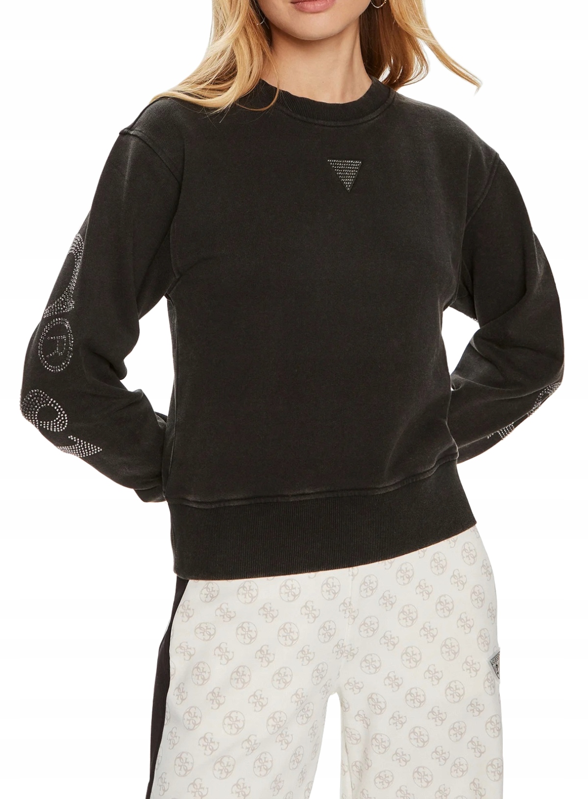 Guess Černá Dámská Mikina Bez Kapuce L