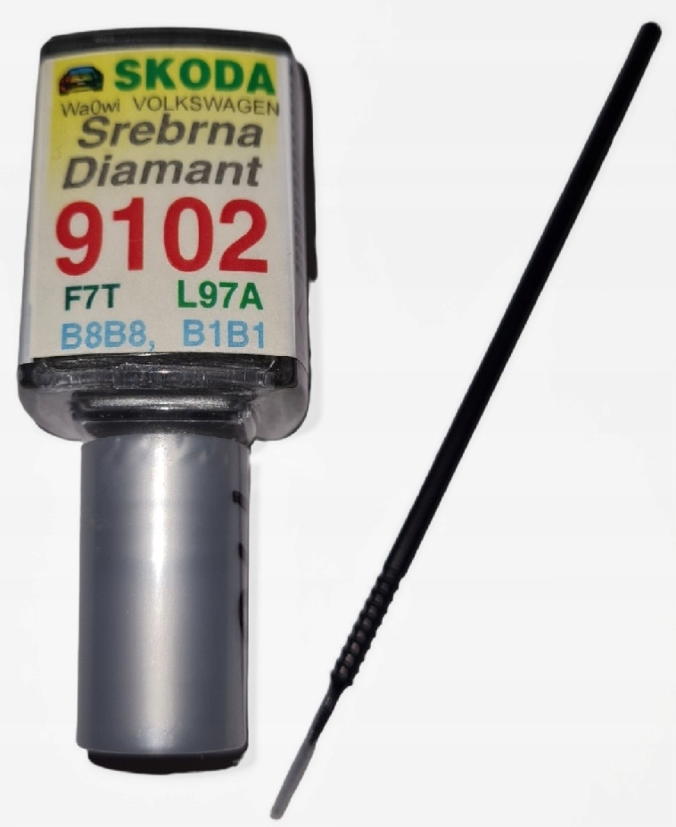 Zaprawka Skoda Volkswagen 9102 Srebrna Diamant F7T L97A B8B8 B1B1