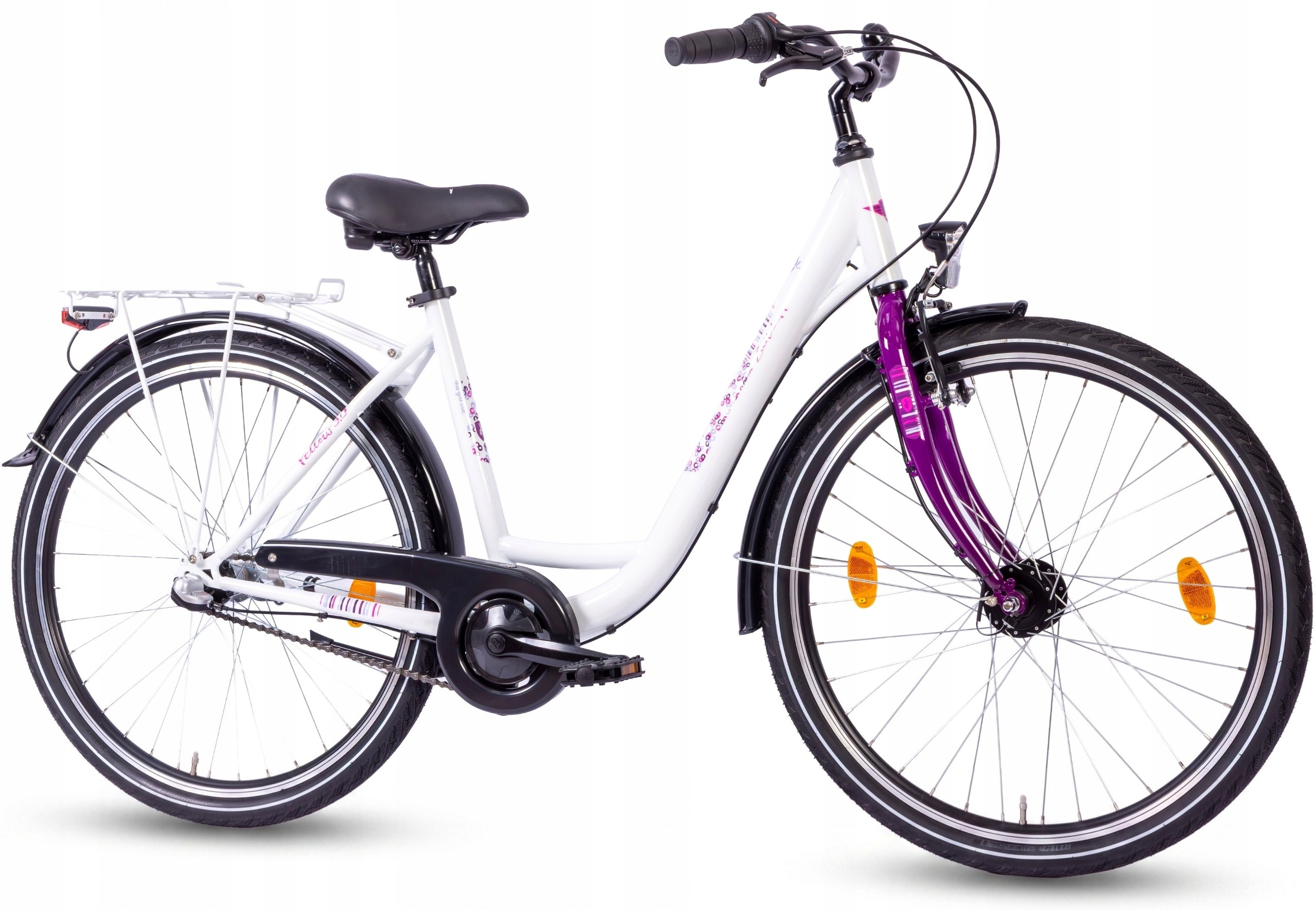 Rower Miejski Damski 26" Dziewczęcy Shimano Nexus Bagażnik Oświetlenie