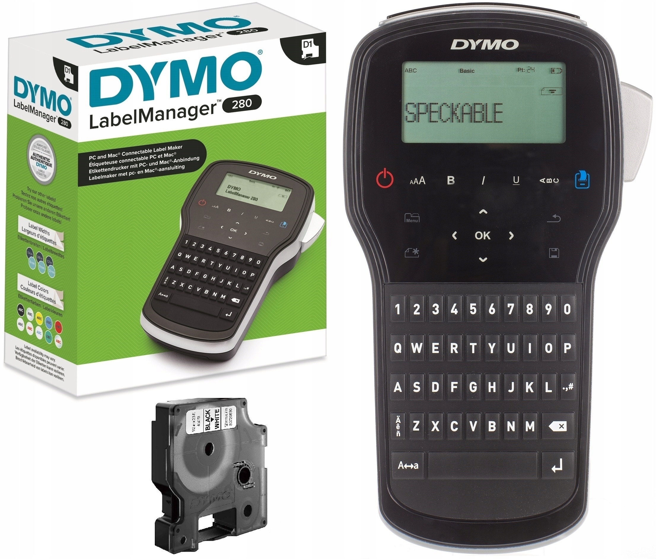 DYMO Drukarka etykiet LabelManager LM280 + taśma Kod producenta S0968920