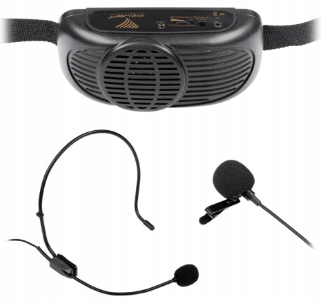 PRZENOŚNY ZESTAW NAGŁOŚNIENIE DLA PRZEWODNIKA 2 MIKROFONY GŁOŚNIK Kod producenta MIK0041