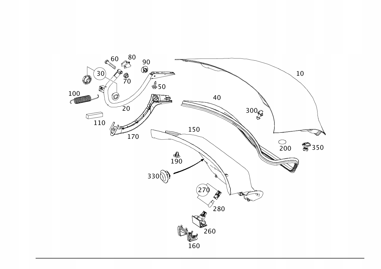 KLAPA TYLNA BAGAŻNIKA MERCEDES CLA C117