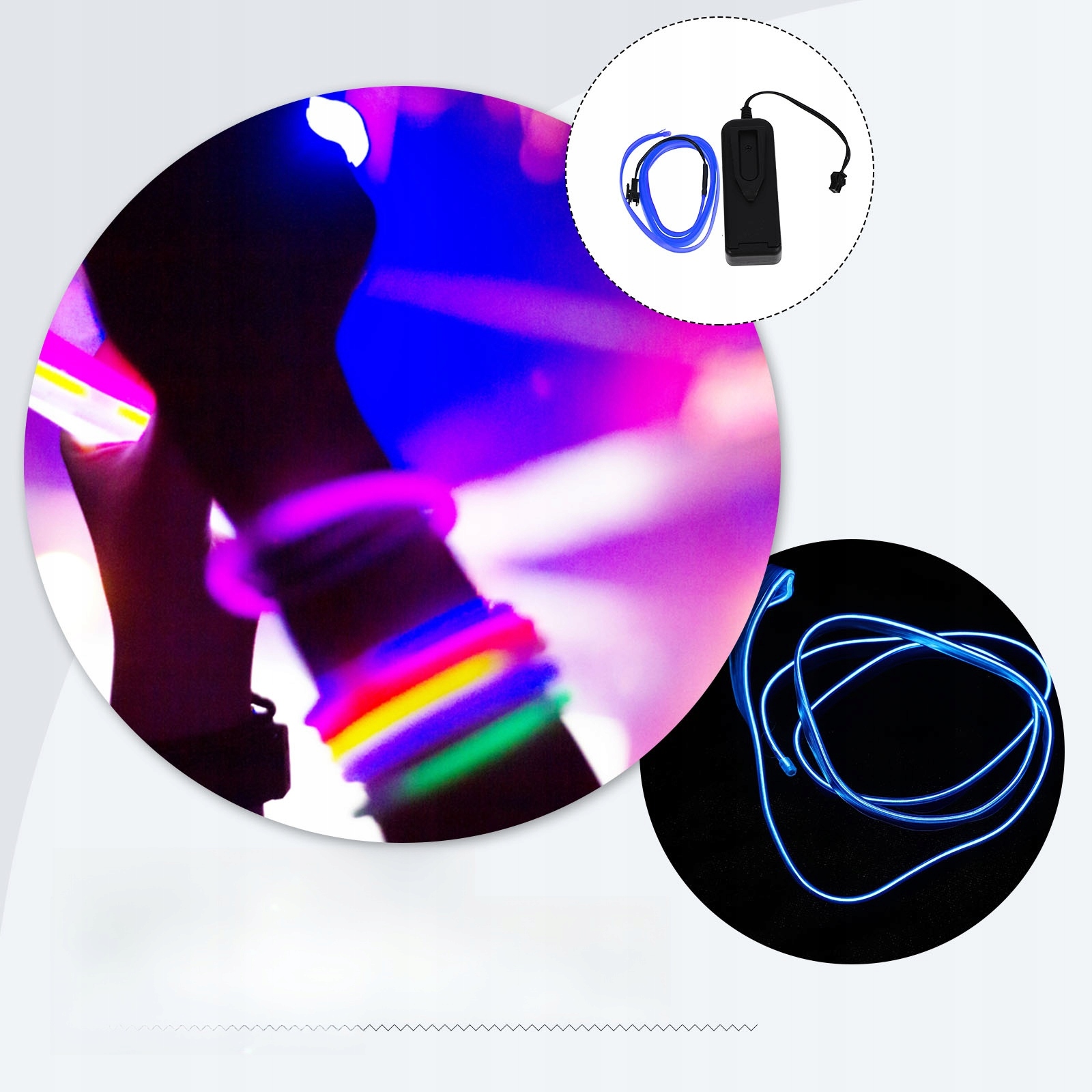 BAR NEONOWE ŚWIATŁO LED EL WIRE DESIGN SAMOCHÓD DIY Typ samochodu Niezdefiniowany