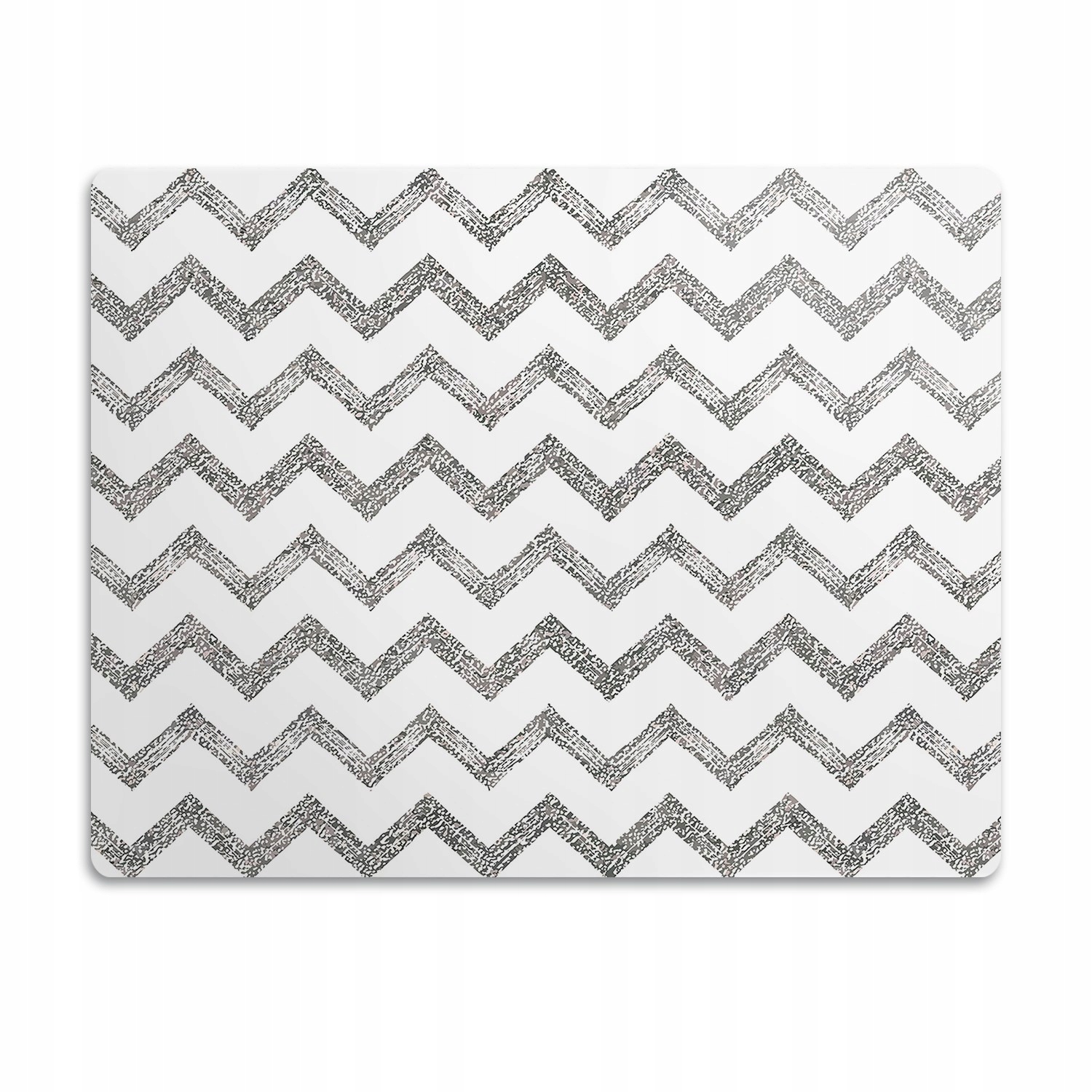 Levně Pro psa a kočku podložka pod misky Šedé cikcaky 90x60