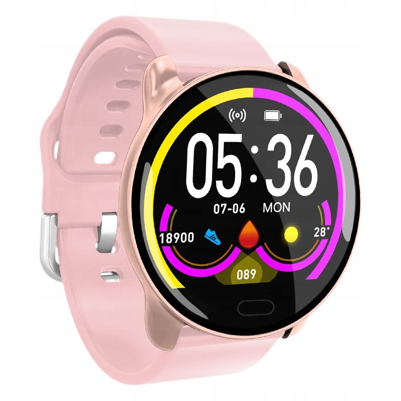 

Smartwatch zegarek Kolory Pulsometr Krokomierz
