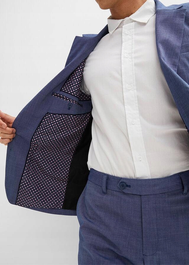 BONPRIX _ZT V0L SZARONIEBIESKA MARYNARKA I SPODNIE _/ 62 Kolor niebieski