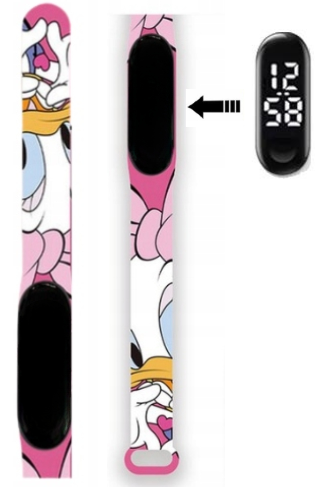 Zegarek cyfrowy LED Kaczka Daisy Kod producenta Dziecięcy zegarek Nowy STICH