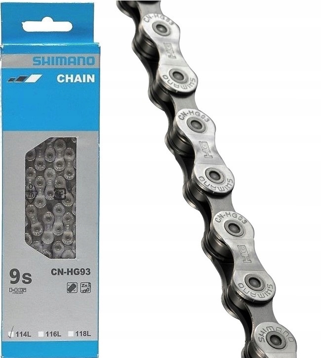 

Łańcuch Shimano CN-HG93 9 Rzędów 114+PIN Deore Xt