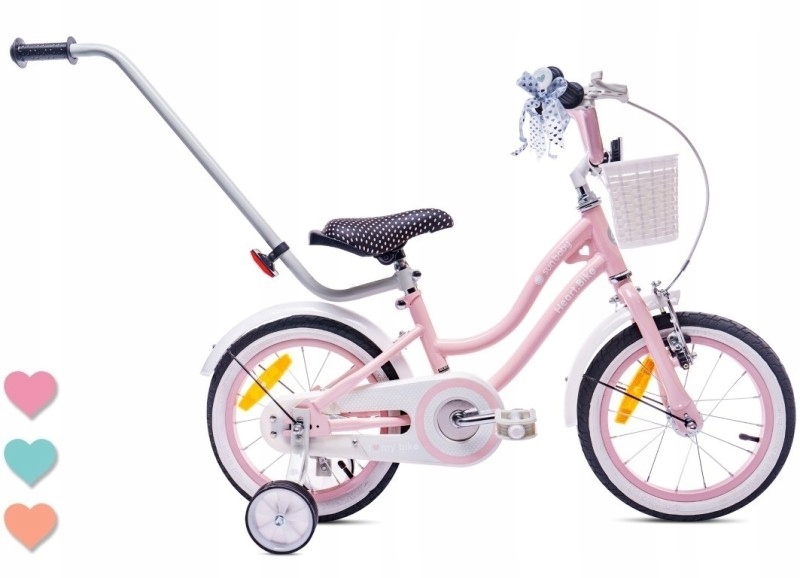 Rower dla dziecka 14&quot; Heart bike różowy bmx Model Heart Bike 14" White Pink