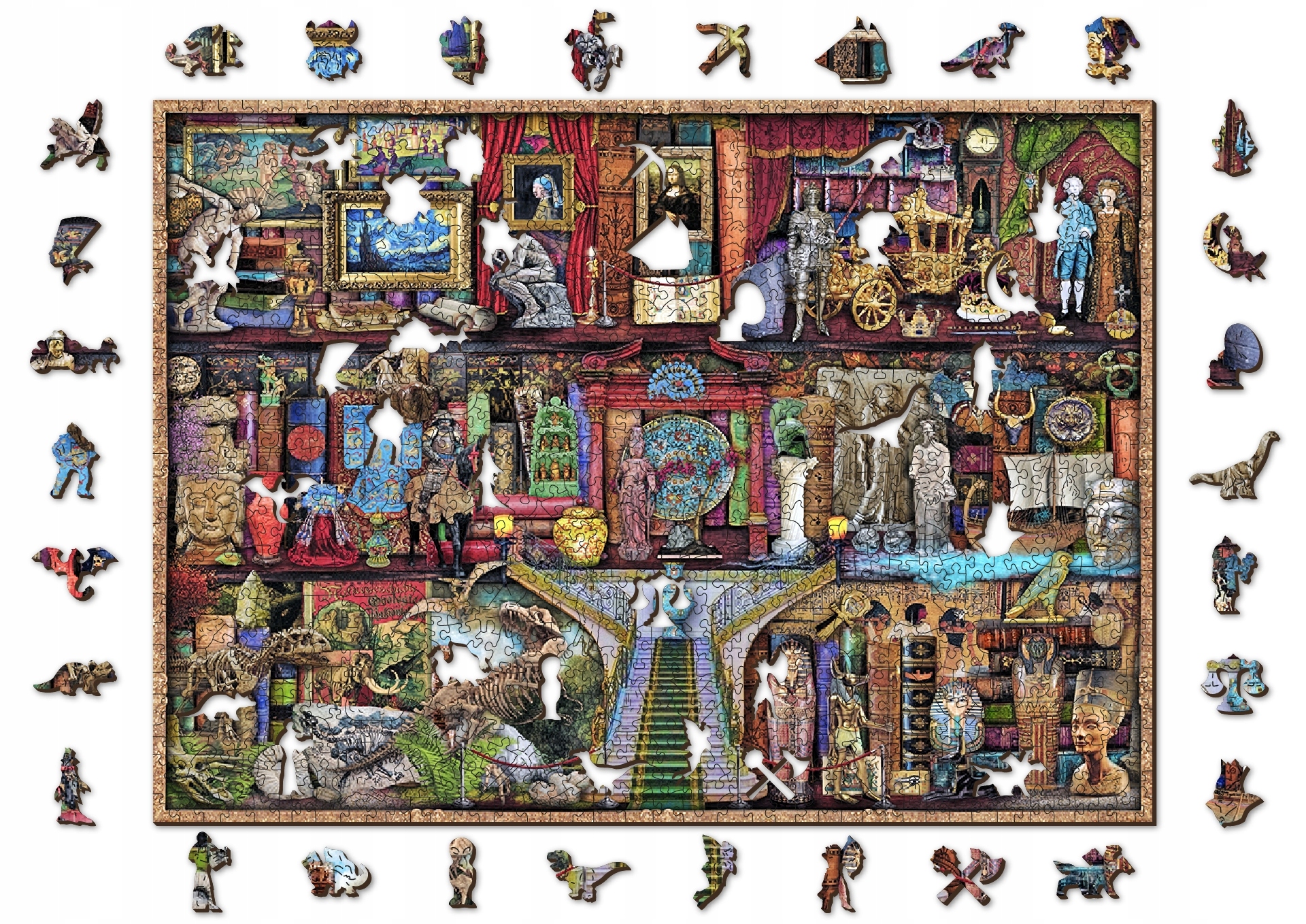 

Puzzle Drewniane Museum Shelf 1000 +10 elementów