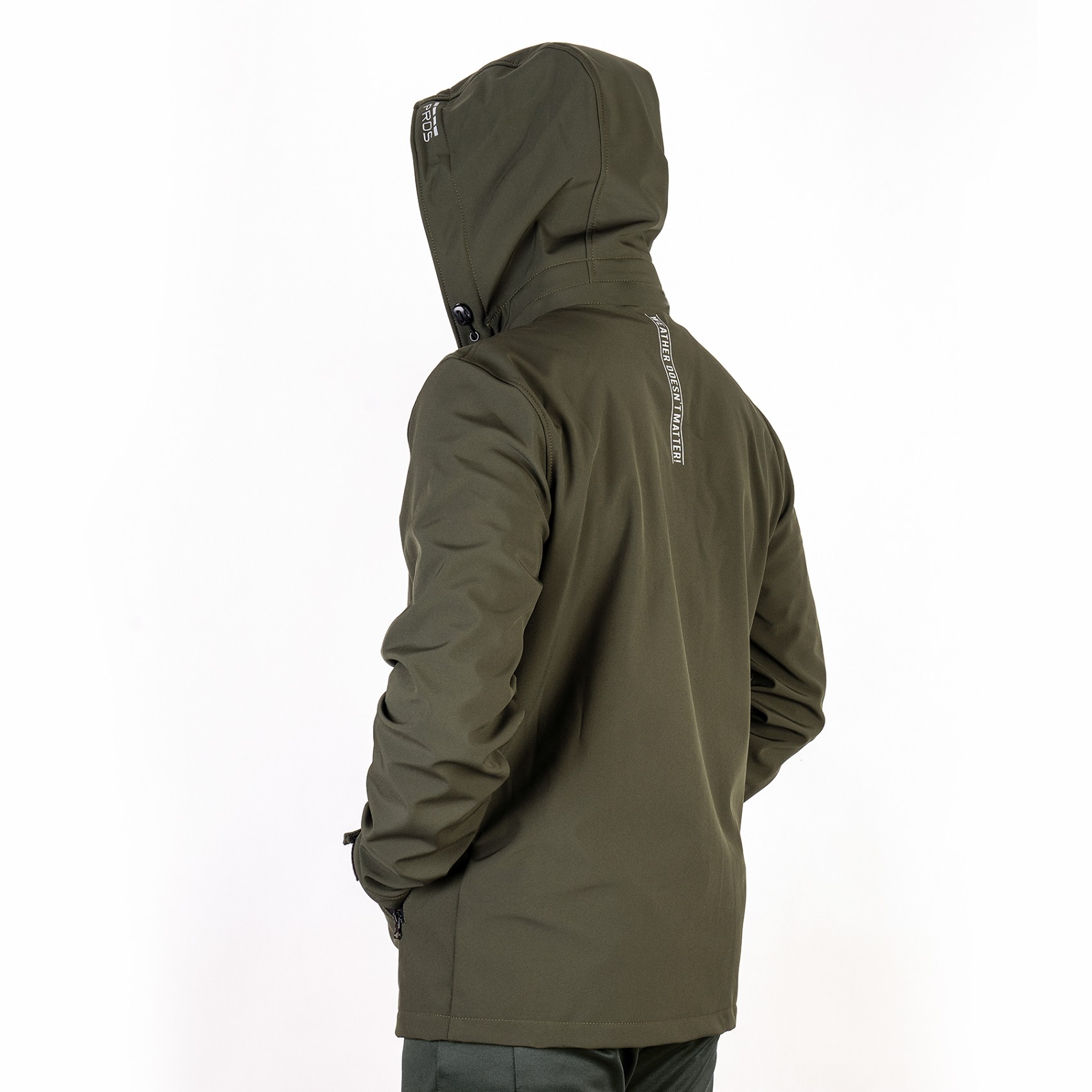 Voděodolná rybářská bunda proti dešti Pros 729 Softshell Khaki