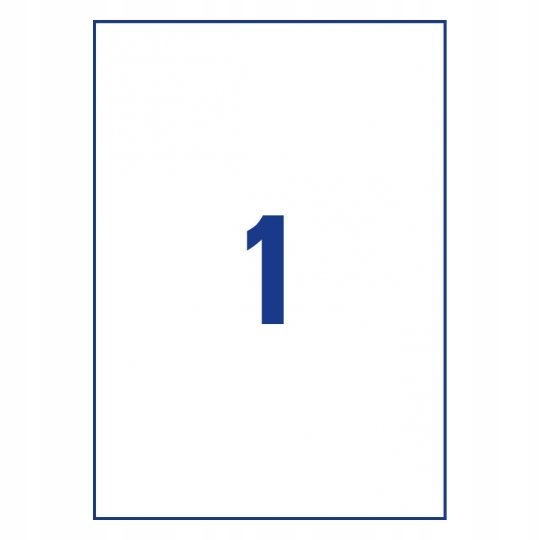 PAPIER SAMOPRZYLEPNY ETYKIETY A4 210 x 297 mm Producent MyOffice