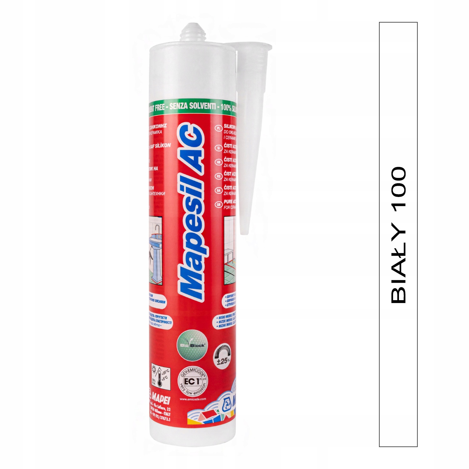 

Silikon Mapei Mapesil Ac biały 100
