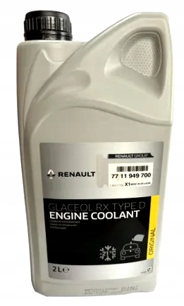 7711949700 Płyn Chłodniczy Renault Glaceol Rx Type D 2 Litry