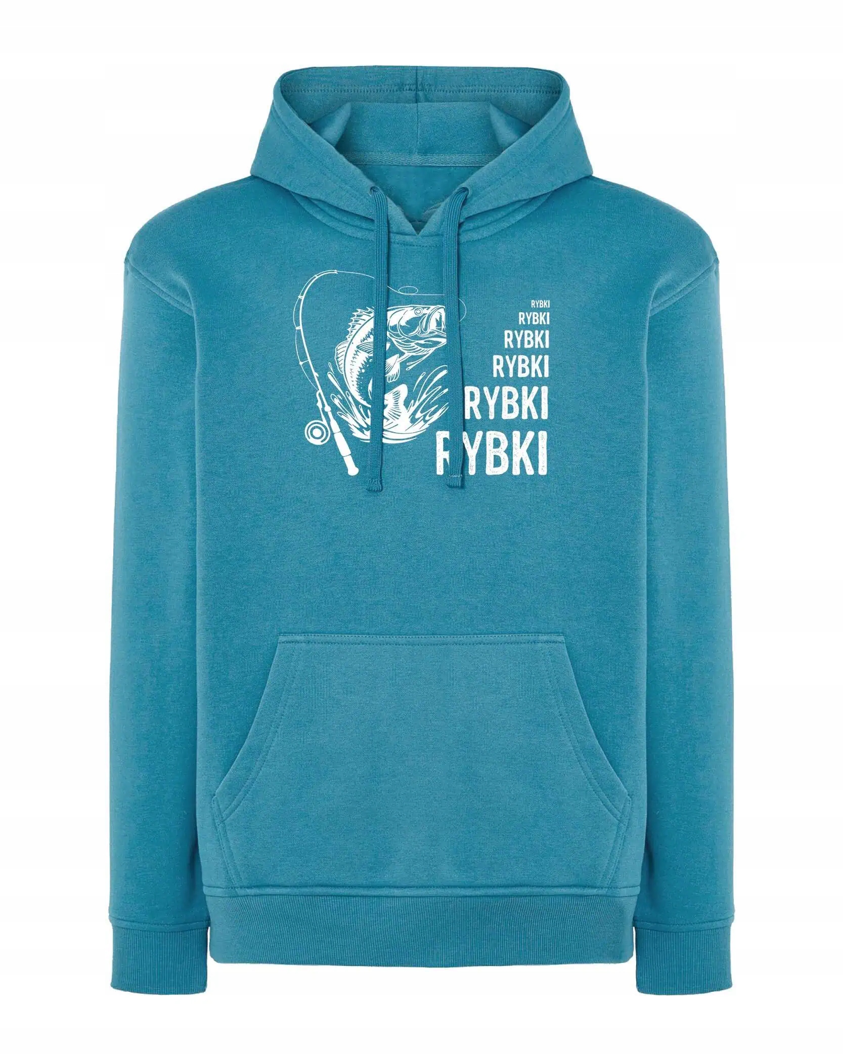 Rybářská Mikina Rybičky pro rybáře, Ryba jako Dárek , Modrá XL