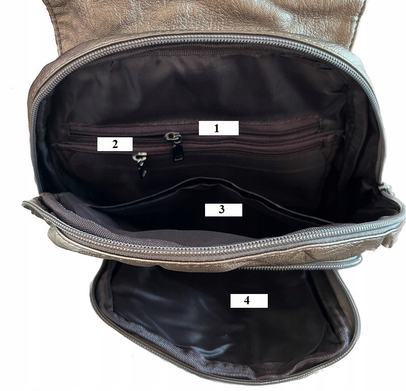 PLECAK DAMSKI SKÓRZANY DO SZKOŁY PRACY VINTAGE Rodzaj elegancki