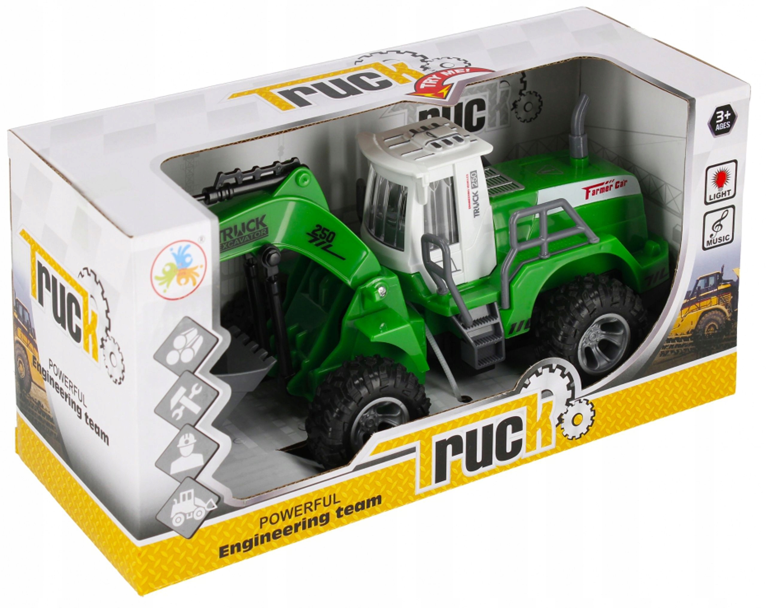 AUTO CIĘŻAROWE KOPARKA ŁADOWARKA MASZYNA ZABAWKA EAN (GTIN) 5904335856187