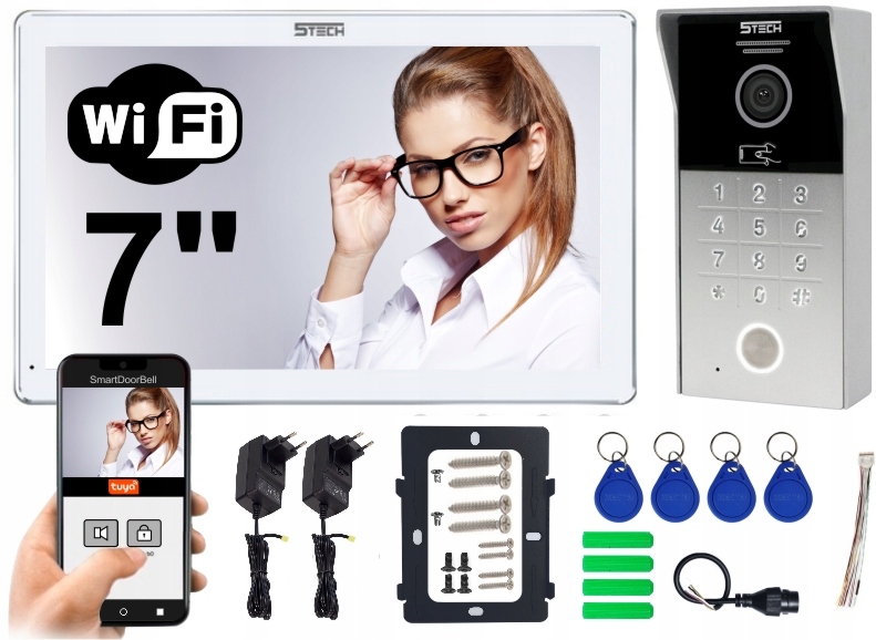 

Wideodomofon 5TECH Wifi 7" Kod pastylki