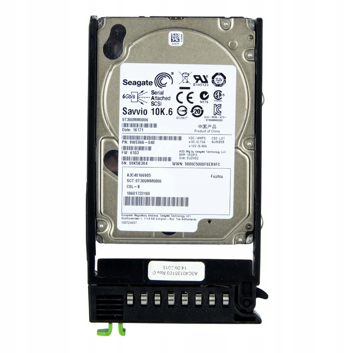 Fujitsu A3C40166985 300GB 10K SAS-2 2,5'' ST300MM0006