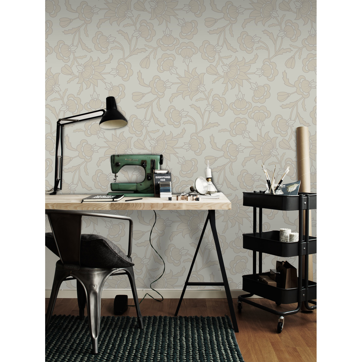 

Fototapeta ścienna Kwiaty brązowo-szare 250x250 cm