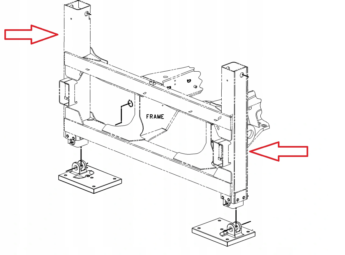 TUBA METALOWA STABILIZATORA CAT 422E 428D 2155643 Producent części inny