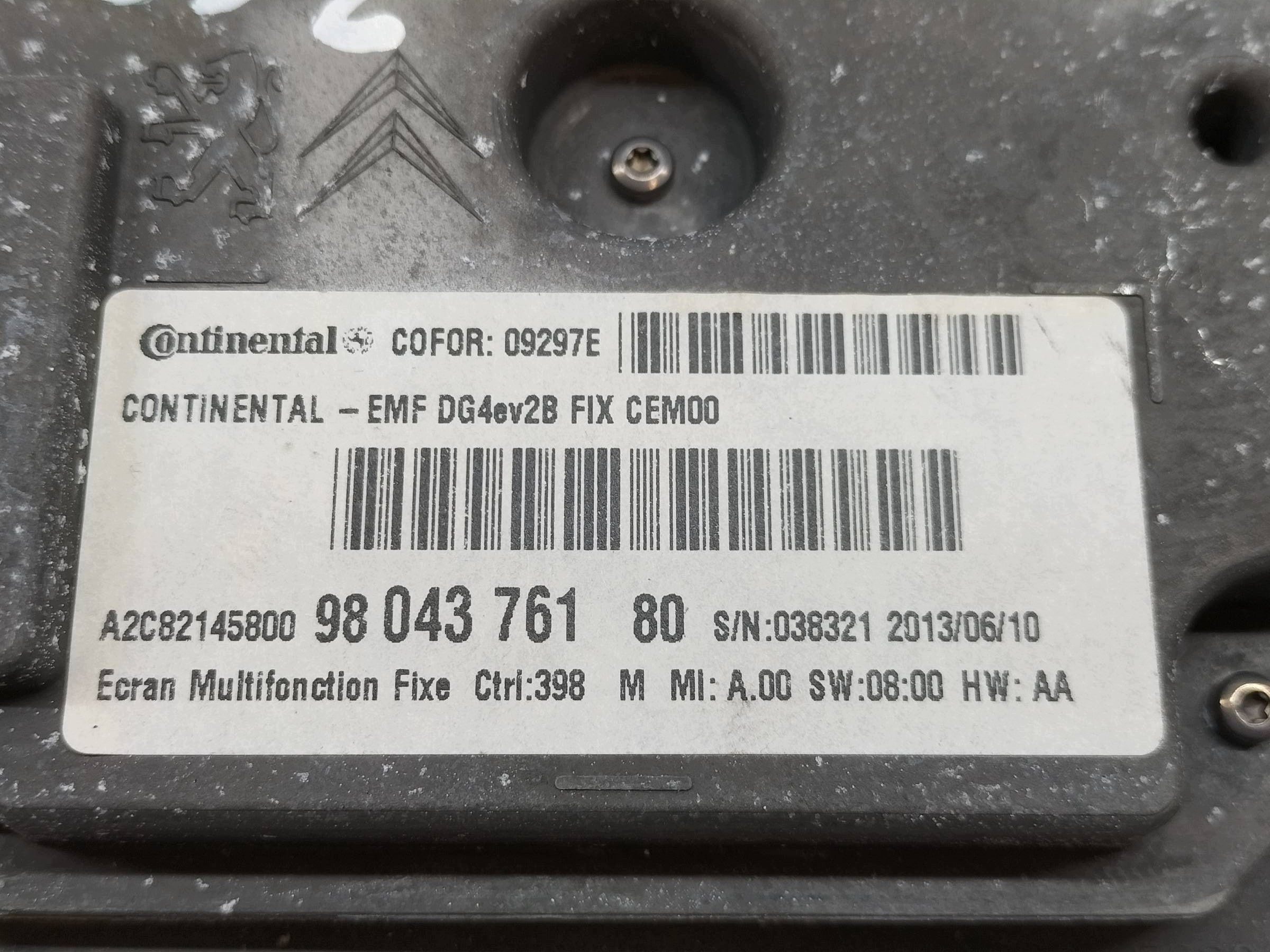display 9804376180 Citroen DS5 and (2011- )