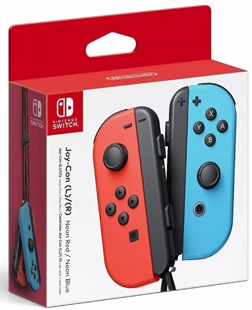 Zestaw Kontrolery Joy Con Neon Red Neon Blue