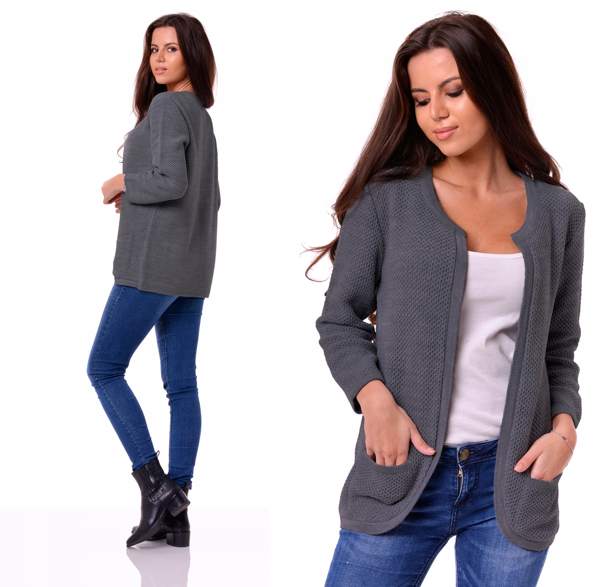 

Ness_blogerski Sweter Kardigan Ala Marynarka L/XL