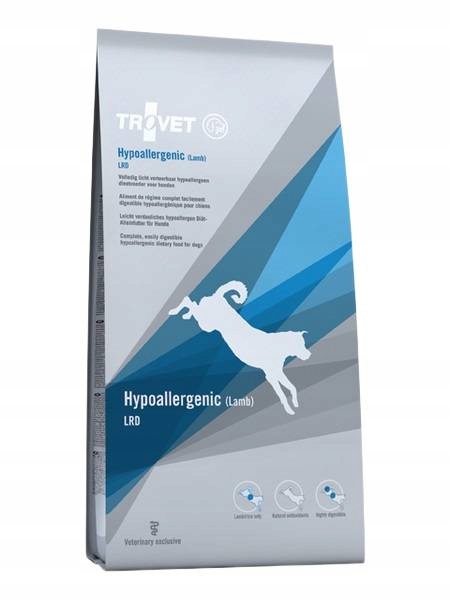 Levně Trovet Dog Hypoallergenic Lrd Lamb 10 kg suchá monoproteinová dieta pro psy