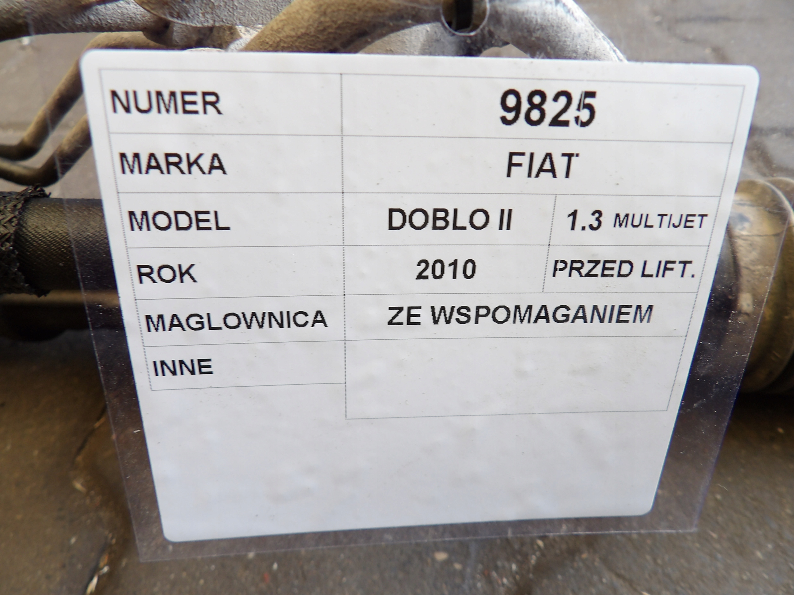 Fiat Doblo II control control 00518615800