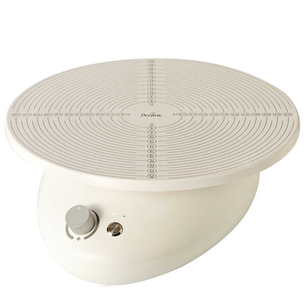 Levně Elektrická otočný dortový stojan lopatka na dort s měřítkem, průměr 28 cm, Tichá