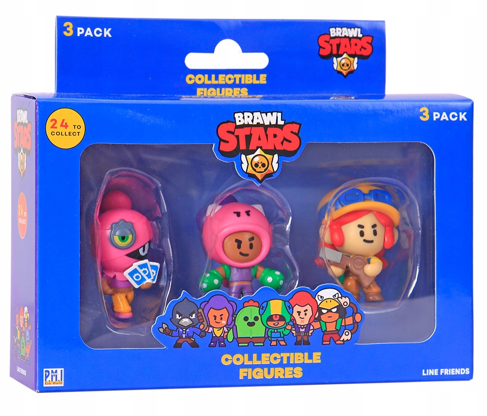 

Brawl Stars: 3 figurki (C) (Tara, Rosa i Jessie)
