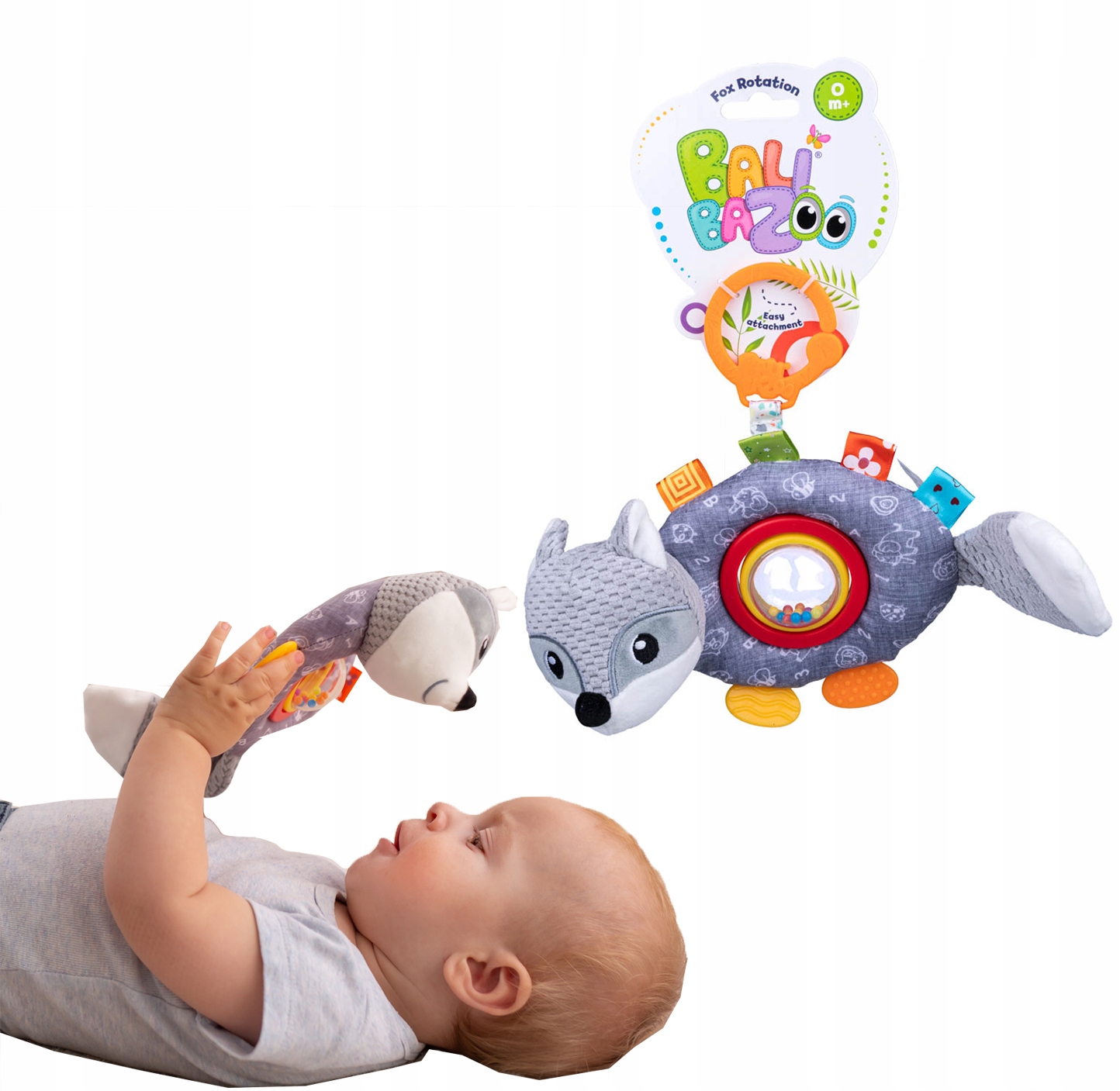 

Zawieszka Sensoryczna Szary Lis Dumel Balibazoo 0+