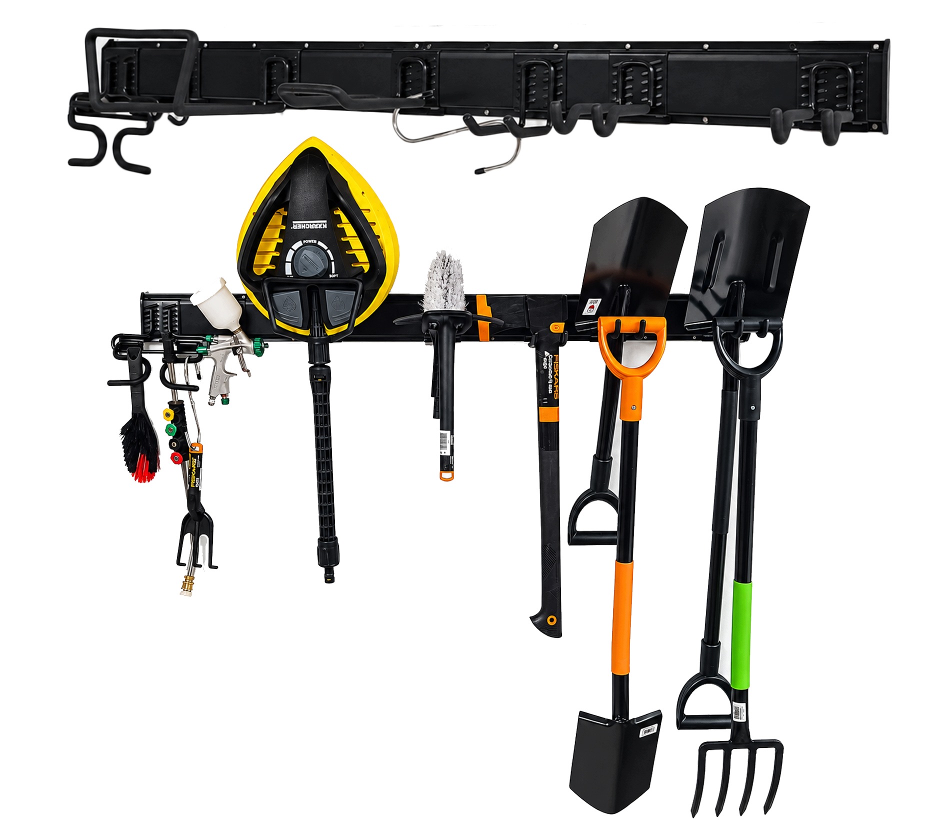 Wieszak Uchwyty Na Narzędzia Rower Łopaty Do Garażu Organizer Goliat 120 cm