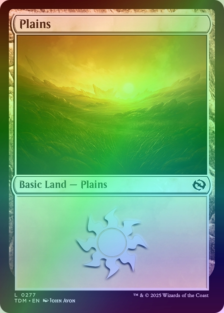 [mtg] Plains (tdm) *foil*