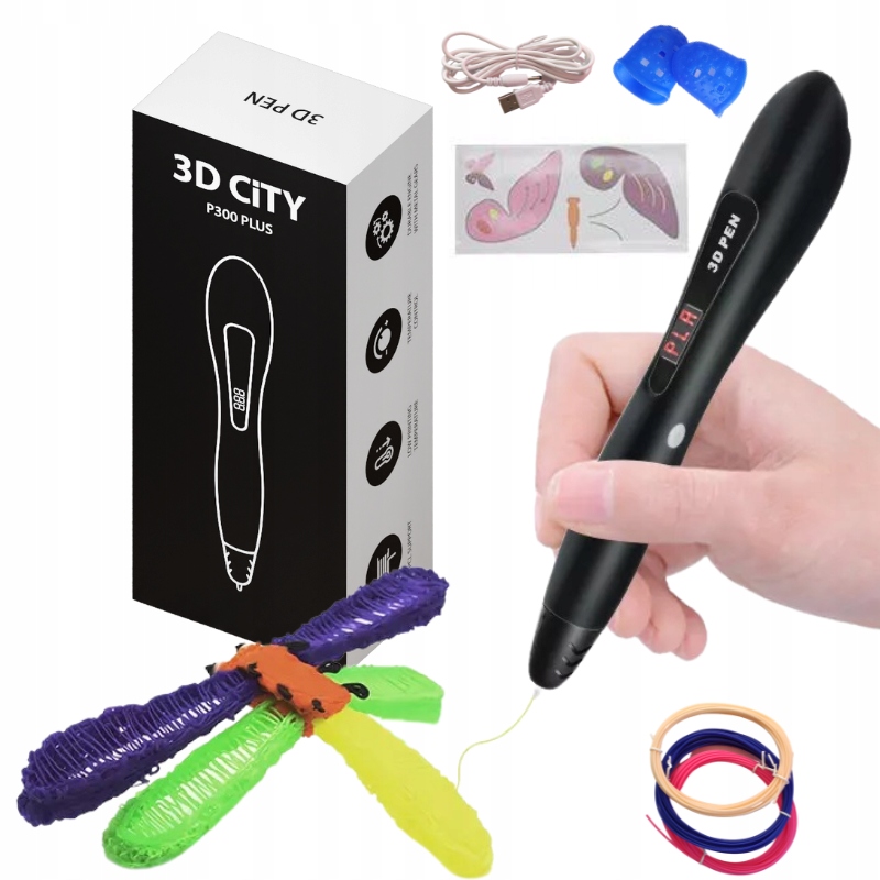 

Długopis 3D Pen Drukarka Wkłady Zestaw Pcl 3DCITY