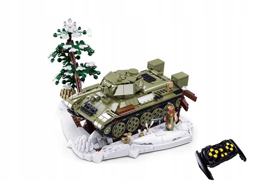Rc Czołg Wojskowy T-34S Zdalnie Sterowany 837 (B7072)