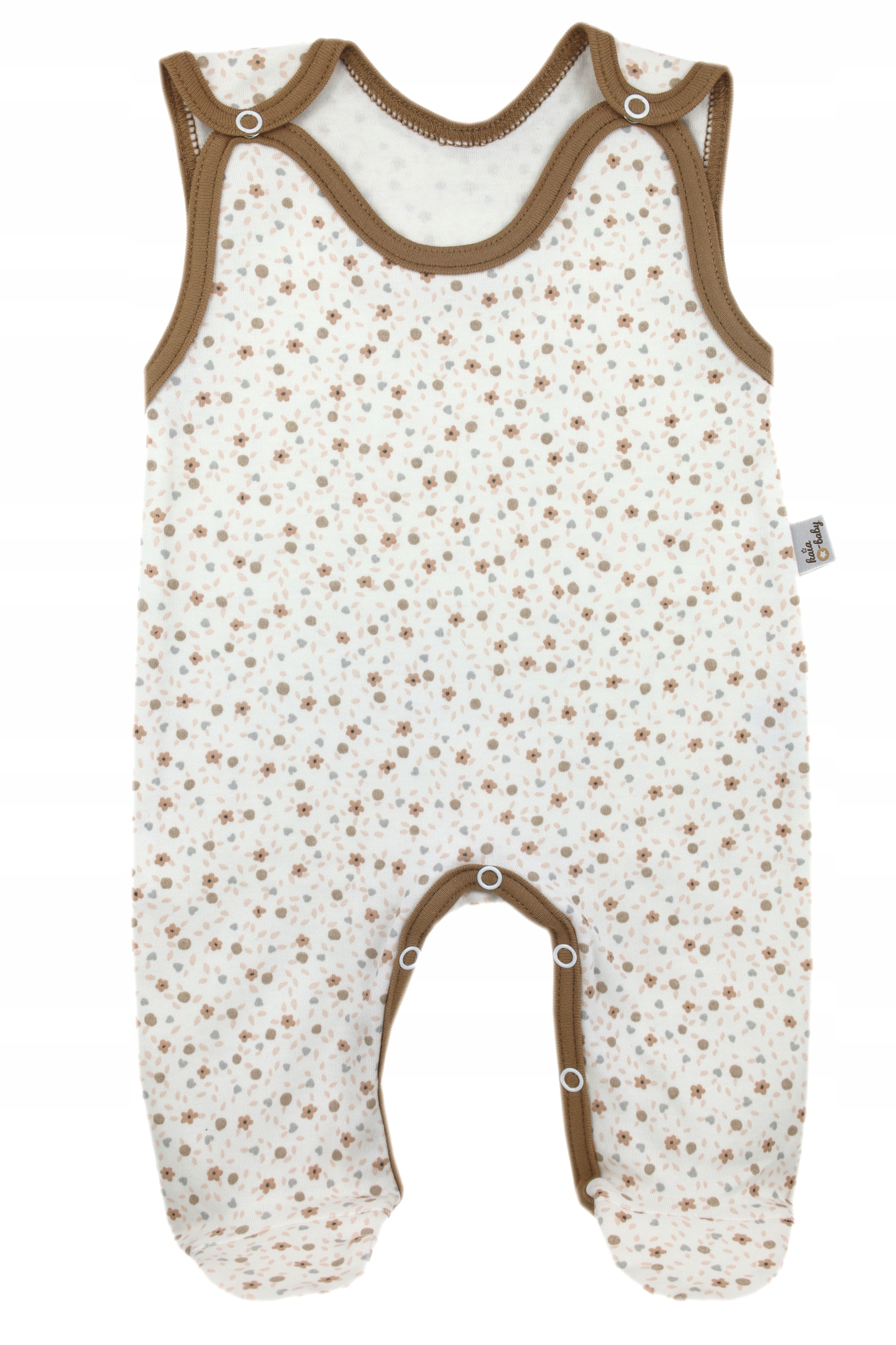 ŚPIOCHY NIEMOWLĘCE ŚPIOSZKI BAWEŁNIANE ROZPINANE r.74 VINTAGE FLOWERS /41/ Kod producenta 561/41/74