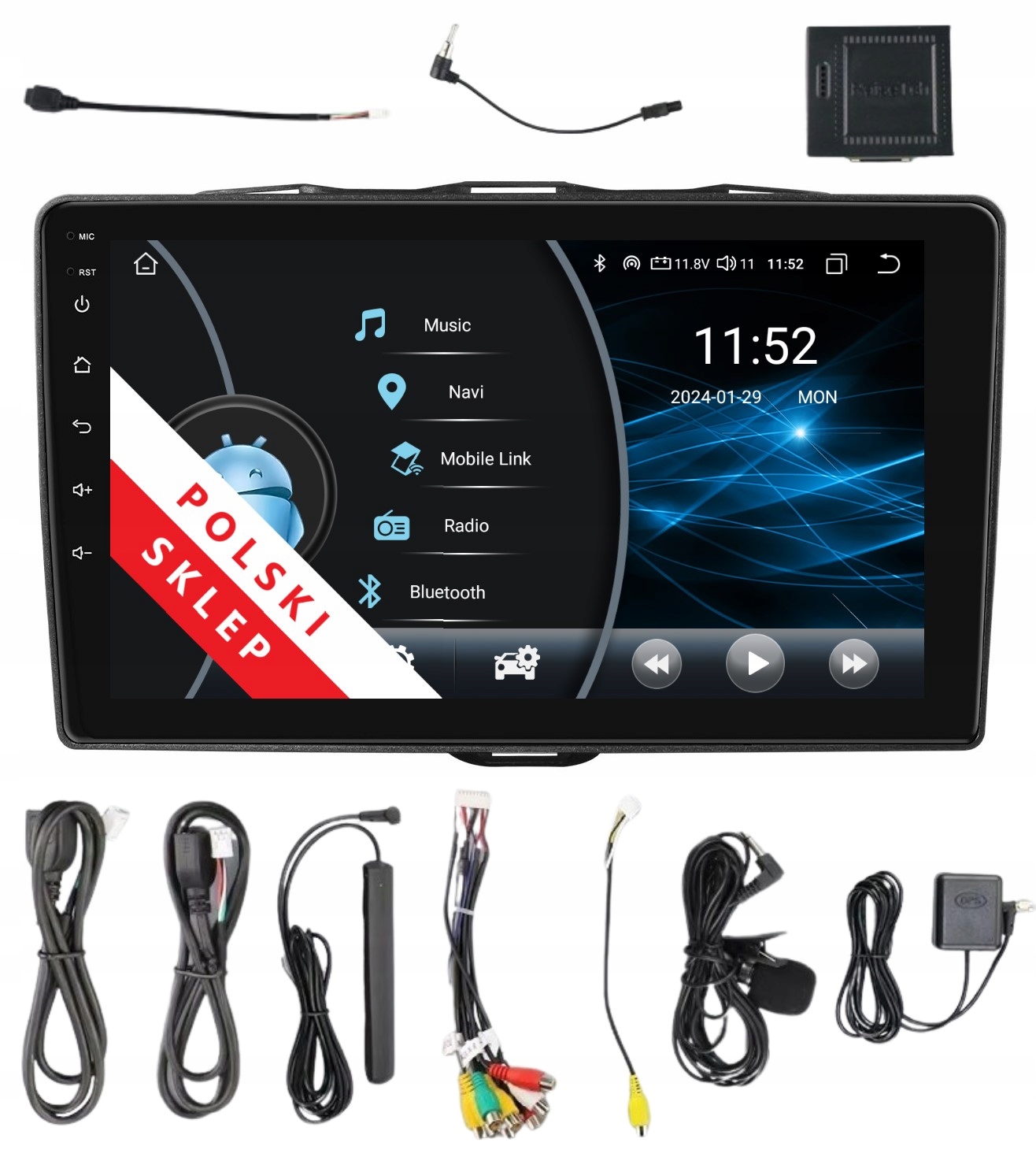 Rádio 2DIN Android Alfa Romeo Giulietta Nuova II 2/32 Gb Dsp Carplay Lte