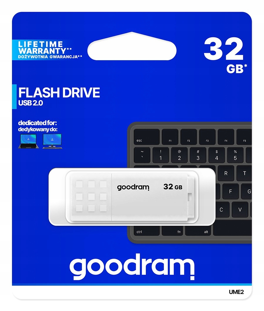 Флешка GOODRAM UME2 32 ГБ USB 2.0 белый
