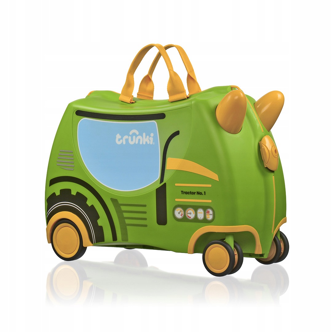 Trunki Glide 360° jezdící kufr pro děti, Traktor Tilly, 3-6 let