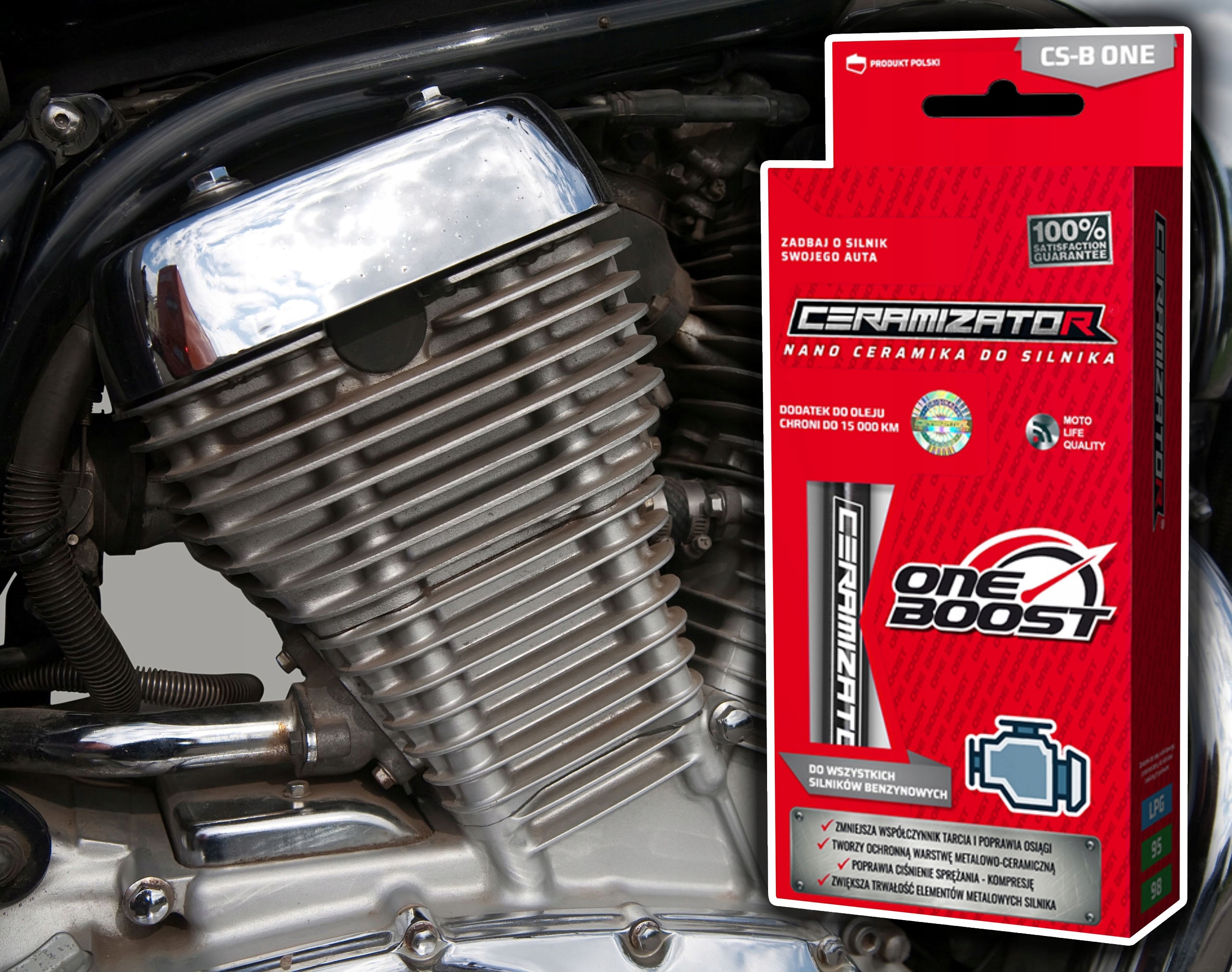 Ceramizator Do Silników Benzynowych Odnawia i Chroni Silnik Zestaw 2szt Numer katalogowy producenta CS-B ONE BOOST