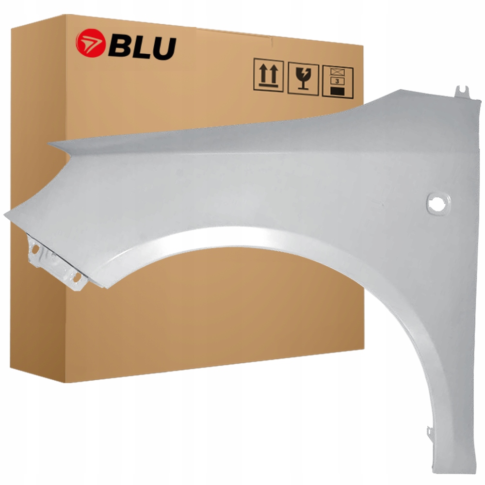 Blu Blatník Škoda Fabia II 2 5J Roomster 9102 levý stříbrný 07-15 přední