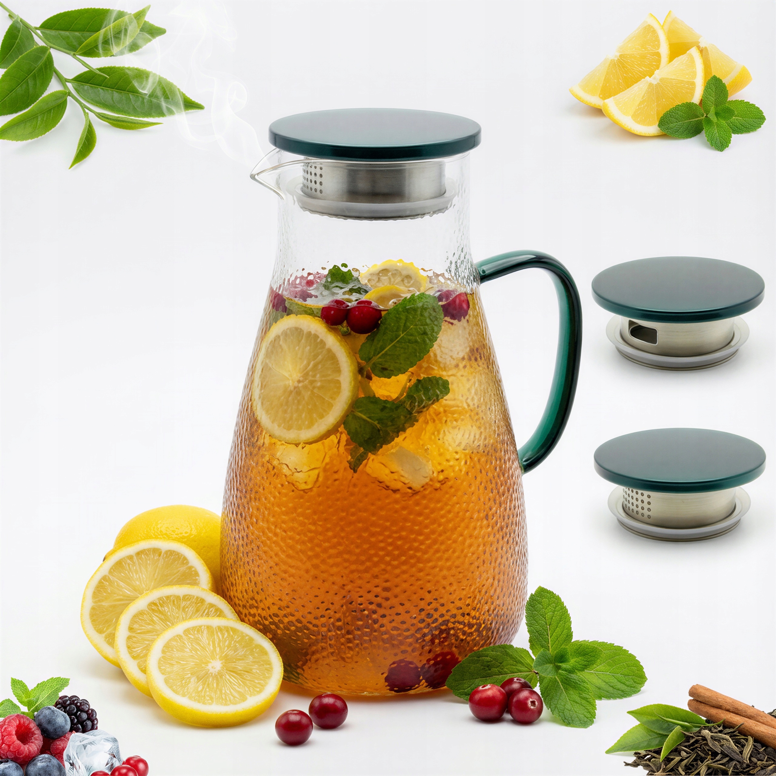 Skleněná Konvice Na Nápoje, Čaj, Kávu, Hot, 2 L Džusové Vody, 22,6 CM