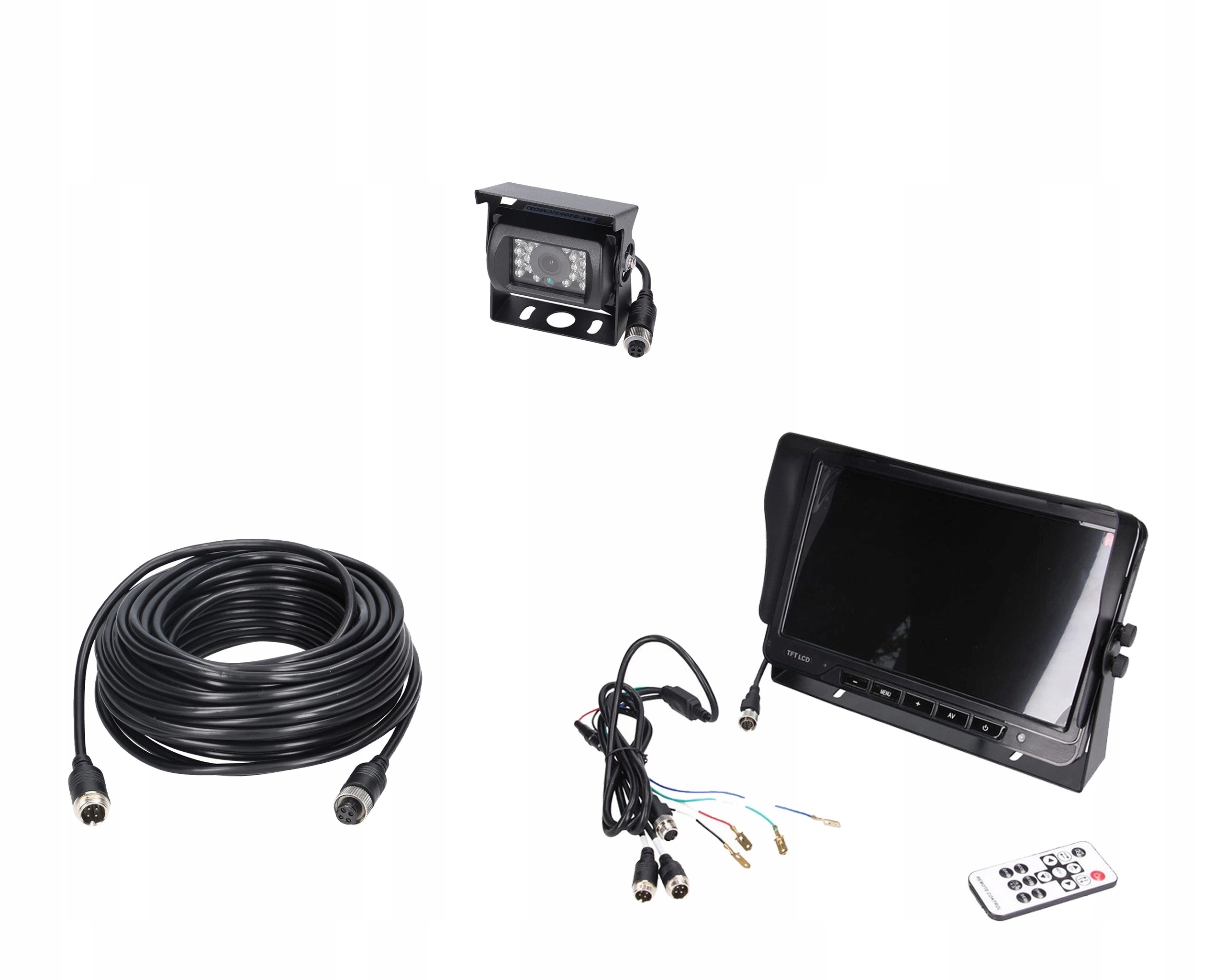 Sada pro monitorování vozidla Hd 10 palců 1 kamera