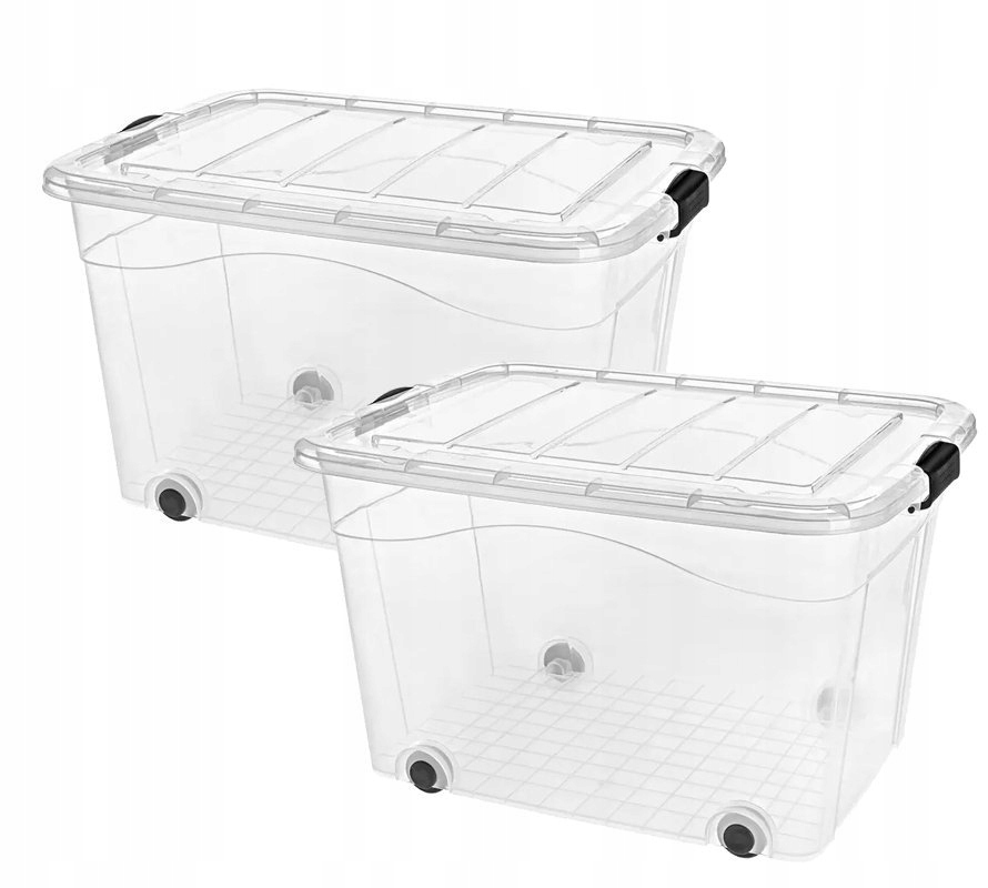 

Pojemnik pudło na zabawki 100L 2 sztuki Przez