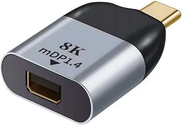 Adapter przejściówka USB-C do Mini DisplayPort 1.4 8K 60Hz 4K 120Hz
